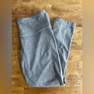 Lululemon Heathered Gray High Rise Cropped Leggings